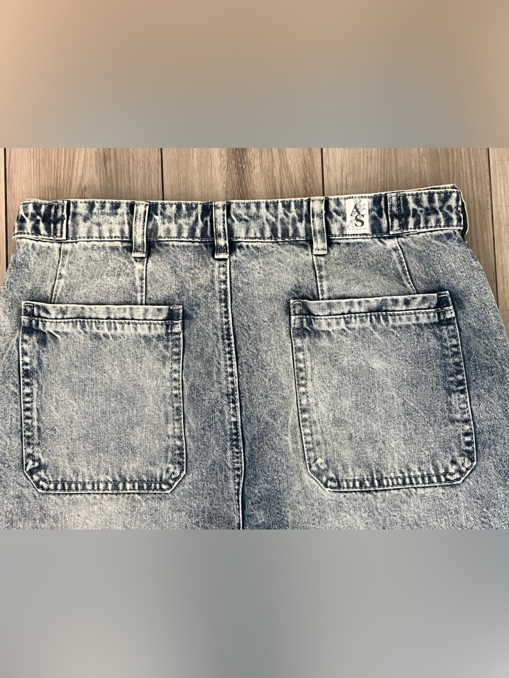 Altar’D State Wide Leg Jeans Light Acid Wash High Rise Button Front Womens 29 - Picture 11 of 11